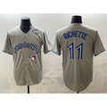 Toronto Blue Jays #11 Bo Bichette Gray Fedasgoge 2025 World Series Home Cool Base Stitched Jersey