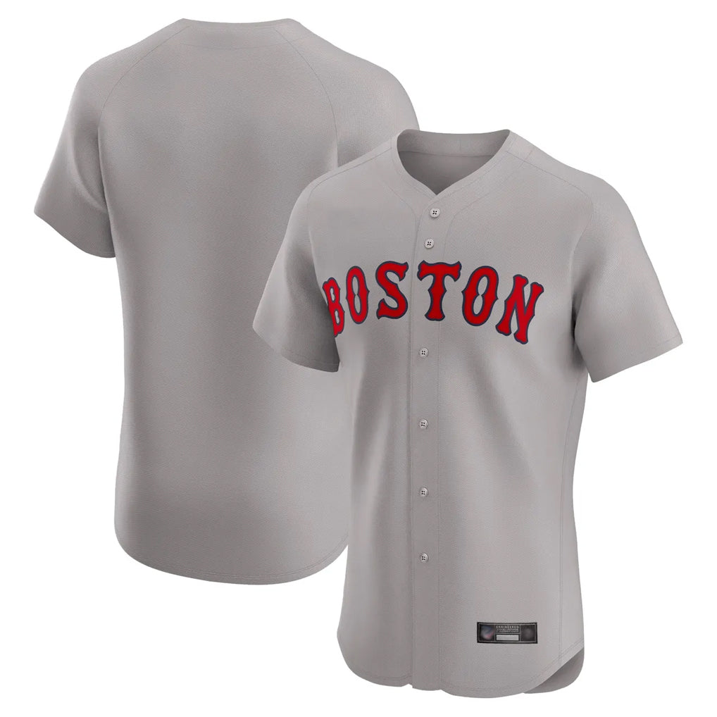 Boston Red Sox Blank Player Gray Fedasgoge Road Limited Elite Home Game Stitched Jerseys1