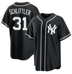 New York Yankees #31 Cam Schlittler 2026 Fashion Replica Black Fedasgoge Out Stitched Jersey