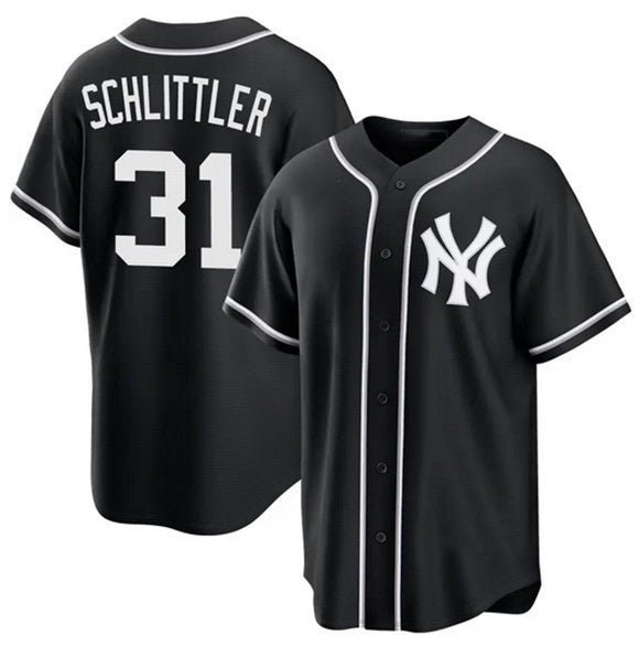 New York Yankees #31 Cam Schlittler 2026 Fashion Replica Black Fedasgoge Out Stitched Jersey
