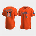 Houston Astros #10 Yuli Gurriel Orange Fedasgoge 60th Anniversary Flex Base Stitched Jersey