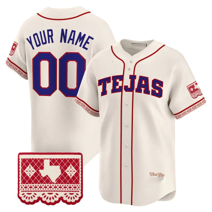 Custom Texas Rangers Cream Fedasgoge 2026 City Connect Vapor Premier Limited Jersey - All Stitched