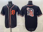 Detroit Tigers Team Big Logo 2026 Fashion Replica Black Fedasgoge Out Stitched Jersey