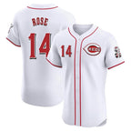 Cincinnati Reds #14 Pete Rose Player White Fedasgoge Limited Elite Home Stitched Jerseys