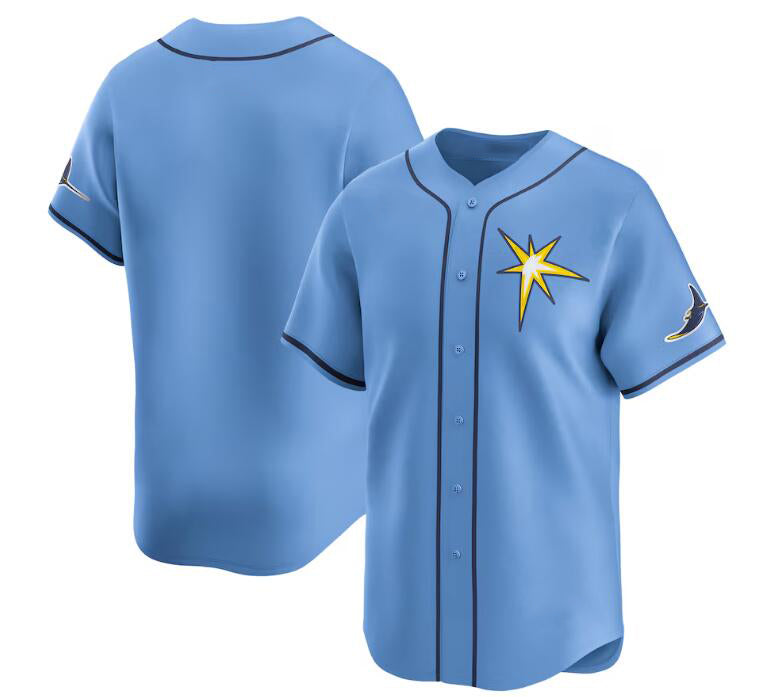 Tampa Bay Rays Blank Light Blue Fedasgoge Alternate Limited Stitched Jersey