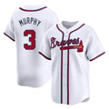 Atlanta Braves #3 Dale Murphy Player White Fedasgoge Limited Home Game Stitched Jerseys