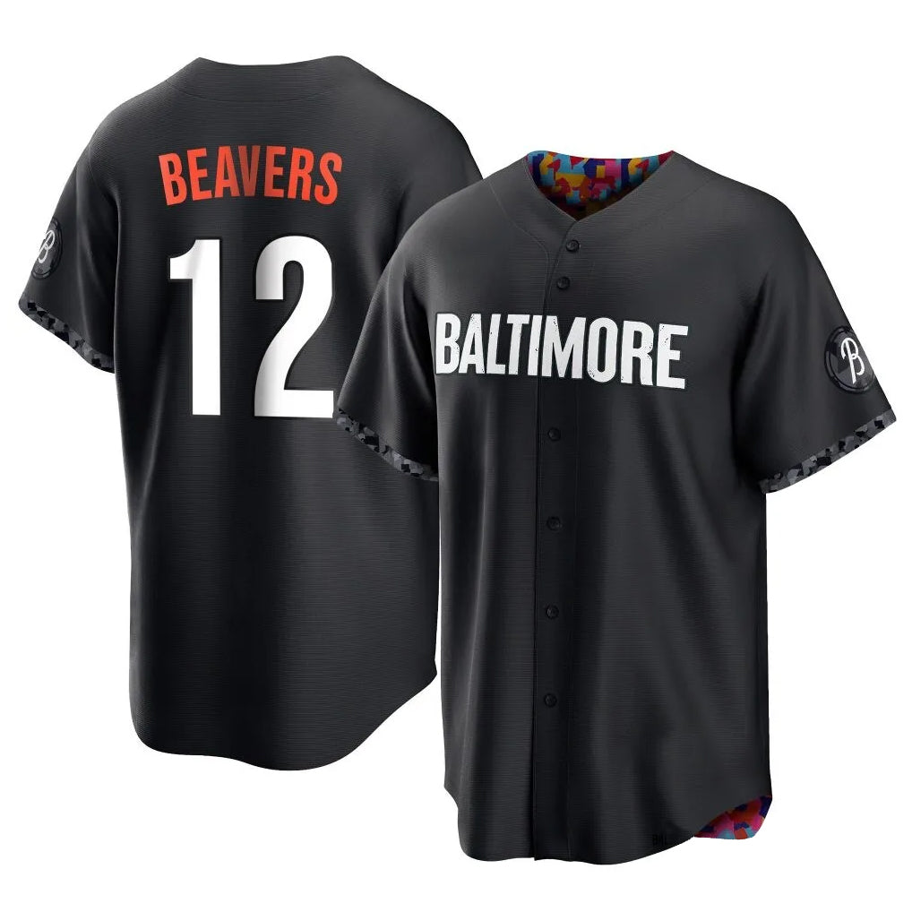Baltimore Orioles #12 Dylan Beavers Player Black Fedasgoge City Connect Home Game Stitched Jerseys