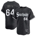 Chicago White Sox #64 Shane Smith Player Black Fedasgoge City Connect Limited Home Stitched Jerseys