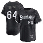 Chicago White Sox #64 Shane Smith Player Black Fedasgoge City Connect Limited Home Stitched Jerseys