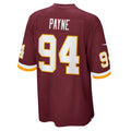 W.Football Team #94 Daron Payne Burgundy Fedasgoge Game Player Jersey