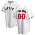 Custom Los Angeles Angels White Fedasgoge Home Replica Jersey