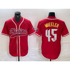 Philadelphia Phillies #45 Zack Wheeler Red Fedasgoge Cool Base Stitched Jersey