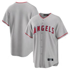 Los Angeles Angels Blank Player Gray Fedasgoge Home Game Stitched Jerseys