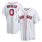 Boston Red Sox #0 Walker Buehler White Fedasgoge Home Replica Jersey