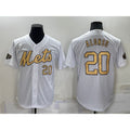 New York Mets #20 Pete Alonso Number White Fedasgoge 2022 All Star Stitched Cool Base Jersey