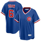 Chicago Cubs #6 Matt Shaw Player Royal Fedasgoge T-shirt Cooperstown Collection Limited Stitched Jerseys