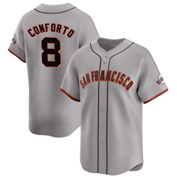 San Francisco Giants #8 Michael Conforto Gray Fedasgoge Cool Base Stitched Jersey