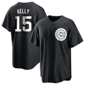 Chicago Cubs #15 Carson Kelly Player Black Fedasgoge Game Stitched Jerseys