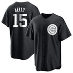 Chicago Cubs #15 Carson Kelly Player Black Fedasgoge Game Stitched Jerseys