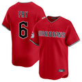 Cleveland Guardians #6 David Fry Player Red Fedasgoge Limited Home Stitched Jerseys