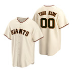 Custom San Francisco Giants Cream Fedasgoge Stitched Cool Base Home Jersey