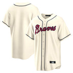 Atlanta Braves Cream Fedasgoge Home Game Blank Player Stitched Jerseys