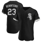 Chicago White Sox #23 Andrew Benintendi Player Black Fedasgoge Limited Elite Home Stitched Jerseys