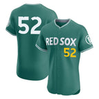Boston Red Sox #52 Wilyer Abreu Player Green Fedasgoge City Connect Limited Elite Home Game Stitched Jerseys1