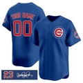 Custom Chicago Cubs Active Player Royal Fedasgoge 'Ryne Sandberg Tribute' Vapor Limited V3 Stitched Jersey