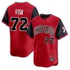 Chicago White Sox #72 Carlton Fisk Player Red Fedasgoge City Connect Limited Home Stitched Jerseys