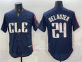 Cleveland Guardians #24 Chase DeLauter Navy Fedasgoge 2024 City Connect Limited Stitched Jersey