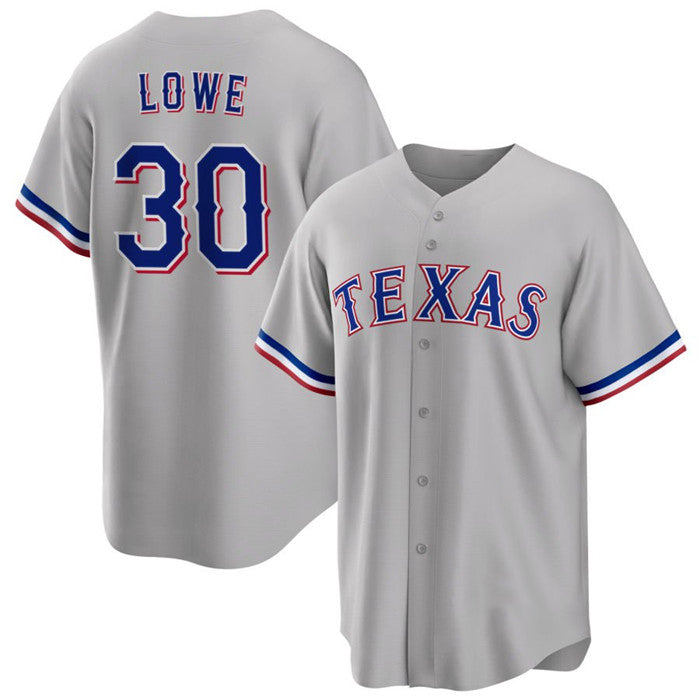 Texas Rangers #30 Nathaniel Lowe Gray Fedasgoge Cool Base Stitched Jersey