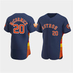 Houston Astros #20 Chas McCormick Navy Fedasgoge 60th Anniversary Flex Base Stitched Jersey