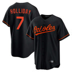 Baltimore Orioles #7 Jackson Holliday Player Black Fedasgoge Home Game Stitched Jerseys