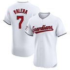 Cleveland Guardians #7 George Valera Player White Fedasgoge Limited Elite Home Stitched Jerseys