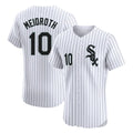 Chicago White Sox #10 Chase Meidroth Player White Fedasgoge Stripe Limited Elite Home Stitched Jerseys