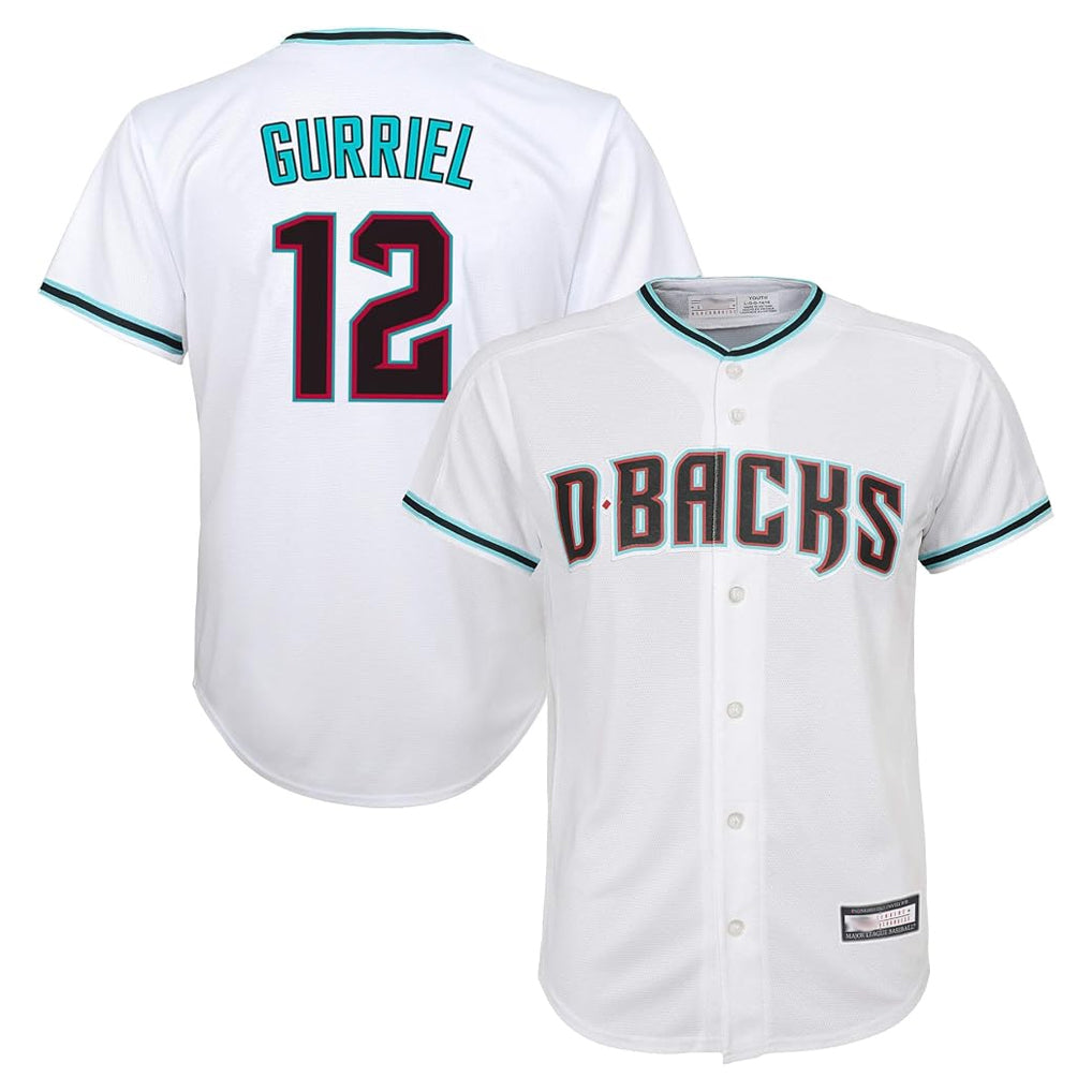 Arizona Diamondbacks #12 Lourdes Gurriel Jr Player White Fedasgoge World Series Home Game Stitched Jerseys