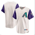 Arizona Diamondbacks Ivory Throwback Cooperstown Fedasgoge Limited Home Blank Player Stitched Jerseys