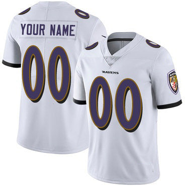 Custom B.Ravens White Fedasgoge Vapor Untouchable Player Limited Jersey