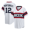 Chicago White Sox #12 Colson Montgomery White Fedasgoge Cool Base Stitched Jersey