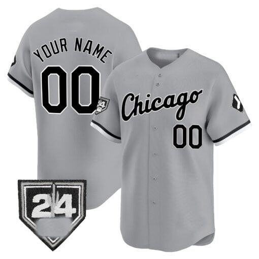 Custom Chicago White Sox 2024 Spring Training Patch Vapor Premier Limited Jersey ¨C Gray Fedasgoge