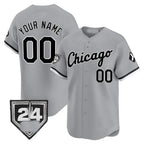 Custom Chicago White Sox 2024 Spring Training Patch Vapor Premier Limited Jersey ¨C Gray Fedasgoge