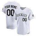 Custom Colorado Rockies White Fedasgoge Home Limited Jersey