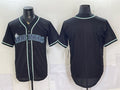 Seattle Mariners Blank 2026 Fashion Replica Black Fedasgoge Out Stitched Jersey