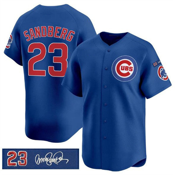 Chicago Cubs #23 Ryne Sandberg Royal Fedasgoge 'Ryne Sandberg Tribute' Vapor Limited V3 Stitched Jersey