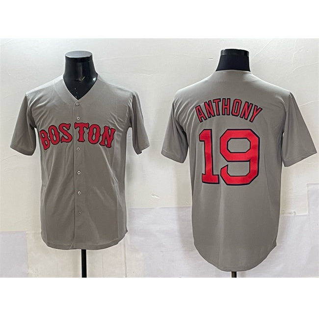Boston Red Sox #19 Roman Anthony Gray Fedasgoge Cool Base Stitched Jersey