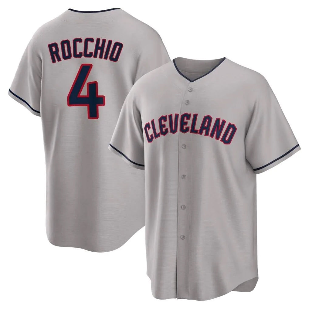 Cleveland Guardians #4 Brayan Rocchio Player Gray Fedasgoge Game Home Stitched Jerseys