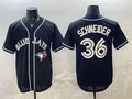 Toronto Blue Jays #36 Davis Schneider 2026 Fashion Replica Black Fedasgoge Out Stitched Jersey