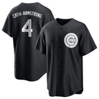 Chicago Cubs #4 Pete Crow-Armstrong Player Black Fedasgoge Game Stitched Jerseys
