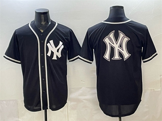 New York Yankees Team Big Logo 2026 Fashion Replica Black Fedasgoge Out Stitched Jersey